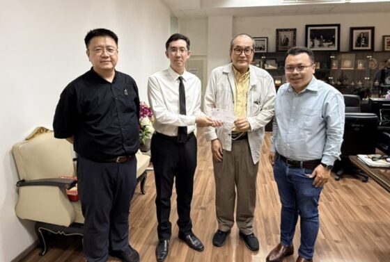 รับมอบเงินบริจาค 1 ล้านบาทจาก Dr. Hiroshi Yamamoto